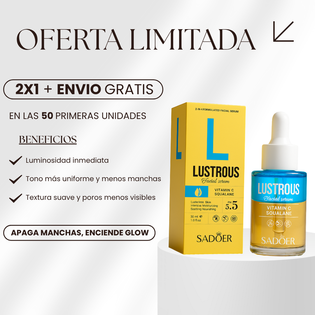 Sérum Facial Rejuvenecedor - Vitamina C + Escualano