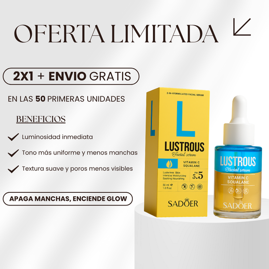 Sérum Facial Rejuvenecedor - Vitamina C + Escualano