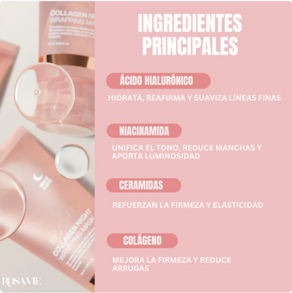 Mascarilla de colágeno - Hidratación profunda - Orvian